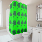 Rideaux De Douche Trèfle vert (En situation)