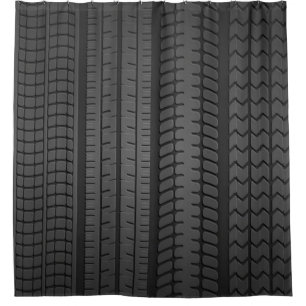 Rideaux De Douche treillis motif de pneus