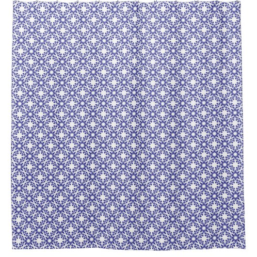 Rideaux De Douche Trellis Bleu Royal (Devant)
