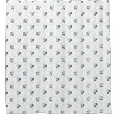 Rideaux De Douche Trellis d'hortensia bleu (Devant)