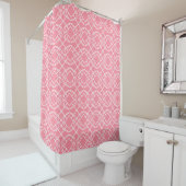 Rideaux De Douche Trellis saumon Diamond Cello (En situation)