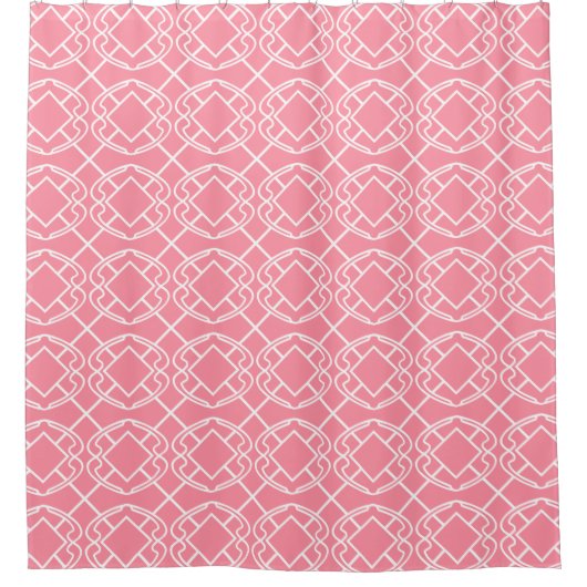 Rideaux De Douche Trellis saumon Diamond Cello (Devant)