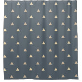 Rideaux De Douche Trendy Gold Triangle Confetti et Grey (Devant)