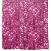 Rideaux De Douche Trendy Valentine Hot Pink Disco Style Square (Devant)