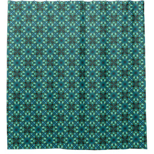 Rideaux De Douche Trésors de Turquoise (Devant)