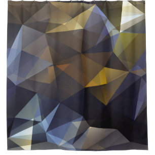 Rideaux De Douche Triangle brillant vintage, texture diamant.