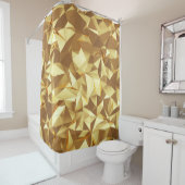 Rideaux De Douche Triangle Or : Texture Arrière - plan Abstraite. (En situation)