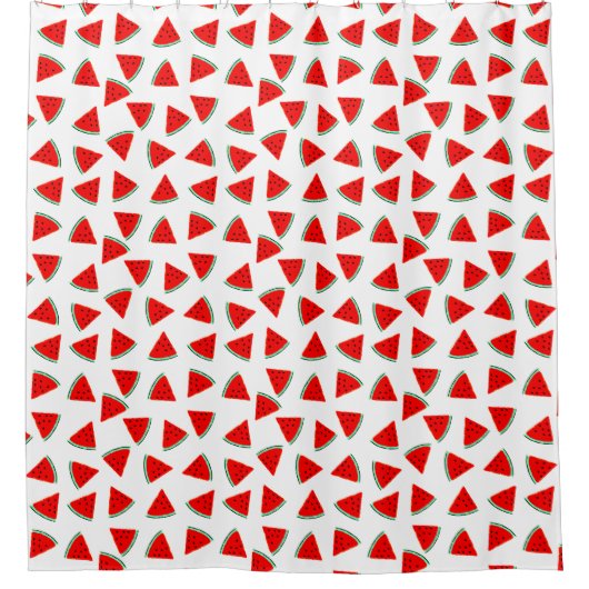 Rideaux De Douche Triangles à motif pastèque (Devant)