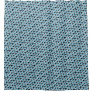 Rideaux De Douche Triangles bleus funky