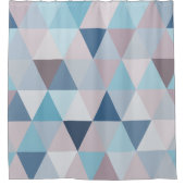Rideaux De Douche Triangles Bleus Mauve B (Devant)