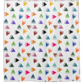 Rideaux De Douche Triangles Boho (Devant)