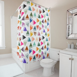 Rideaux De Douche Triangles Boho Plus Gros