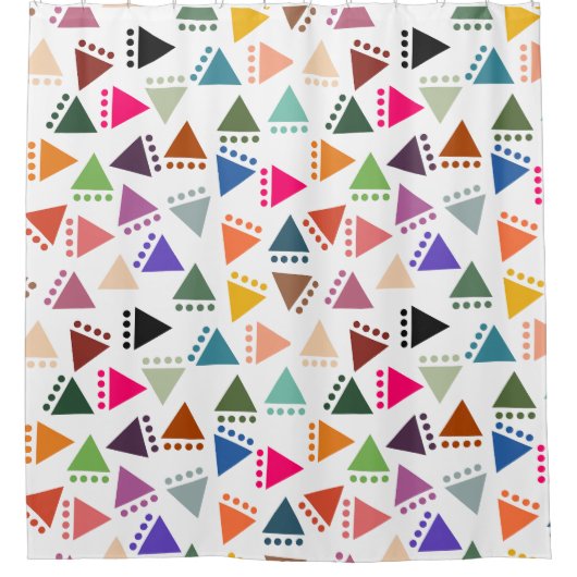 Rideaux De Douche Triangles Boho Plus Gros (Devant)