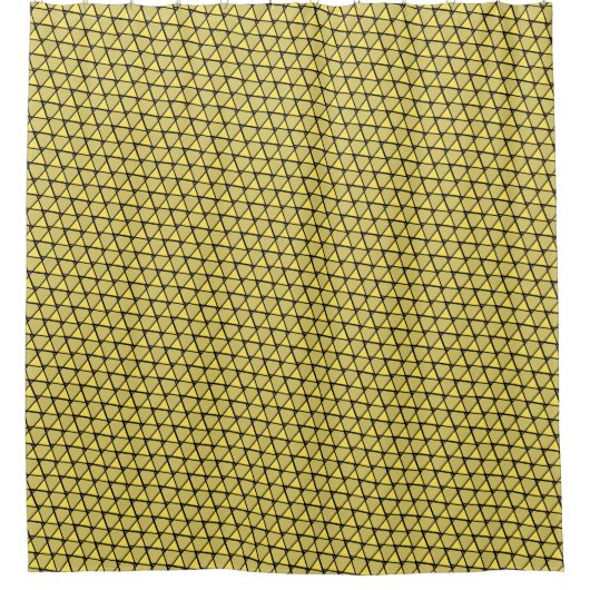 Rideaux De Douche Triangles Funky Jaune (Devant)