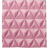 Rideaux De Douche Triangles géométriques 3D : arrière - plan minimal (Devant)