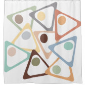 Rideaux De Douche Triangles Pastel (Devant)