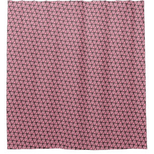 Rideaux De Douche Triangles Roses