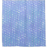 Rideaux De Douche Triangles Tendance Violet Bleu Géométrique (Devant)