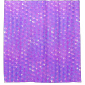 Rideaux De Douche Triangles Tendance violet rose Motif géométrique (Devant)