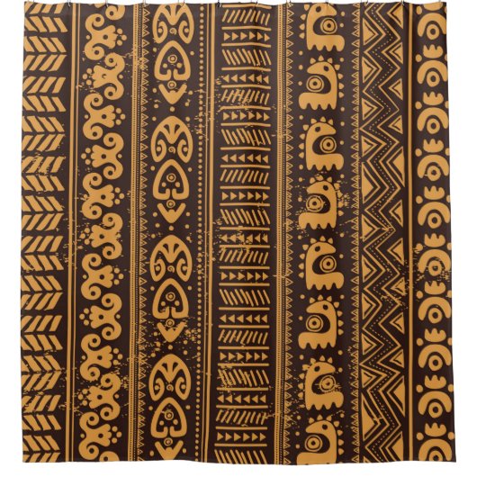 Rideaux De Douche Tribal ethnic seamless (Devant)