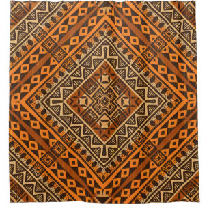 Rideaux De Douche Tribal ethnique textile motif style africain
