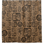 Rideaux De Douche Tribal MAYA ancien masque motif 1 (Devant)