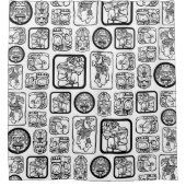 Rideaux De Douche Tribal MAYA ancien masque motif 1 (Devant)