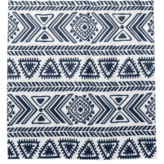 Rideaux De Douche Tribal vintage ethnique homogène  (Devant)