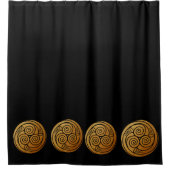Rideaux De Douche Triple Celtic Knot Swirl Mandala  (Devant)