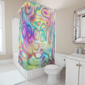 Rideaux De Douche Trippy Holo | Impression holographique (En situation)