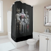 Rideaux De Douche Trois chevaliers (En situation)
