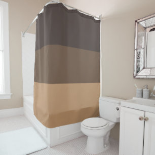 Rideaux De Douche Trois nuances de café Brown