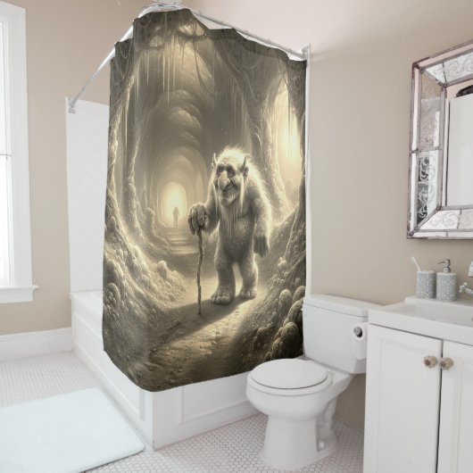 Rideaux De Douche Troll (En situation)