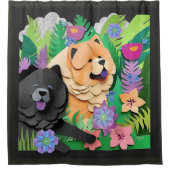 Rideaux De Douche TROPIC TANGO CHOUX noir rouge (Devant)