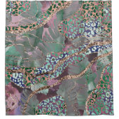 Rideaux De Douche Tropical Batik Animal Glitter Glam 2 (Devant)