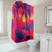 Rideaux De Douche Tropical Escape Fantasy (En situation)