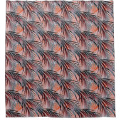 Rideaux De Douche Tropical Exotic Palm Feuilles Surreal Motif (Devant)