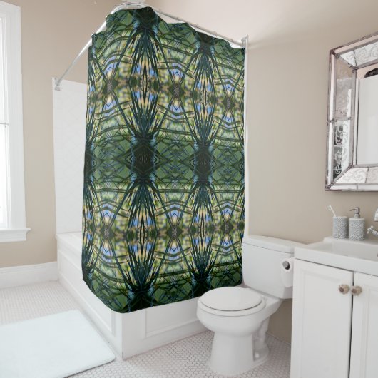 Rideaux De Douche Tropical Shades Boho Chic Motif complexe (En situation)