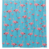 Rideaux De Douche Tropical Summer Pink Flamingo Pattern (Devant)