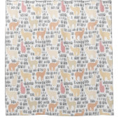 Rideaux De Douche Troupeau de motif d'alpaga (Devant)