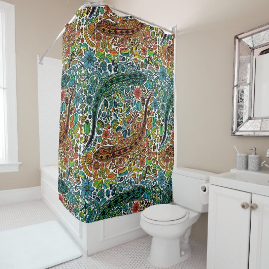 Rideaux De Douche Trouvez les geckos (En situation)