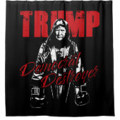 Rideaux De Douche Trump, le démocrate, l'Humour de conception graphi (Devant)