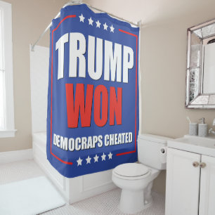 RIDEAUX DE DOUCHE TRUMP WON