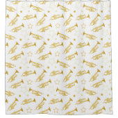 Rideaux De Douche Trumpet Brass Band Motif (Devant)