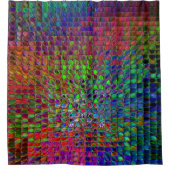 Rideaux De Douche Tuiles en verre d'arc-en-ciel (Devant)