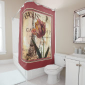 Rideaux De Douche tulipe de Paris (En situation)