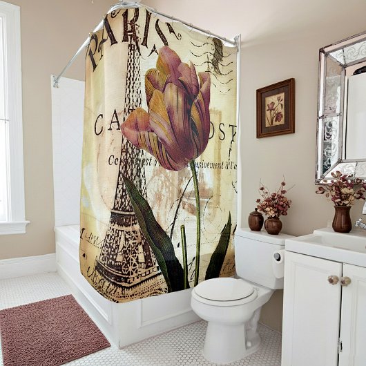 Rideaux De Douche Tulipe de Paris