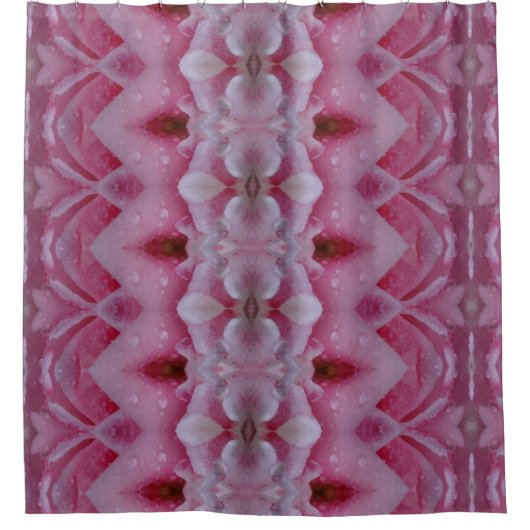 Rideaux De Douche Tulipe rose Ikat 5 (Devant)