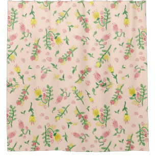 Rideaux De Douche Tulipes aquarelles