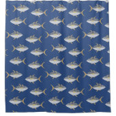 Rideaux De Douche Tuna Motif de poisson (Devant)